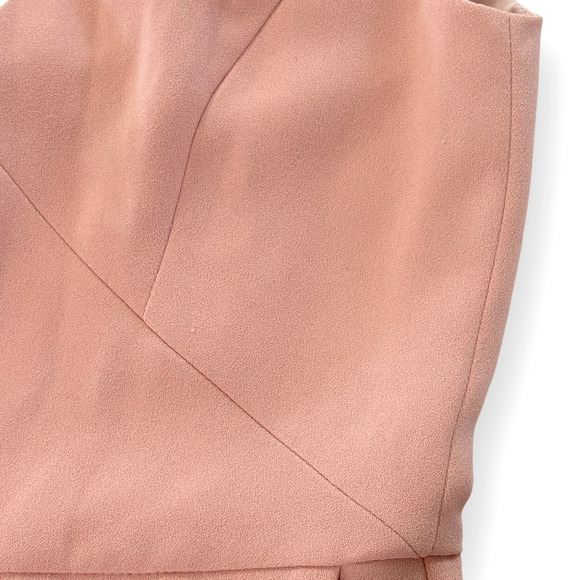 NEW Revolve NBD Adios Asymmetrical Mini Dress Size M Blush Pink Crepe Party - Picture 13 of 14